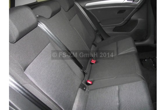 VW GOLF 7 VII KOMBI FOTELE KOMPLET FOTELI siedzeń siedzenia fotel tapicerka 5G 5G9 welur kolor czarno - szary