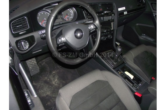 VW GOLF 7 VII FOTELE KOMPLET FOTELI siedzeń siedzenia fotel tapicerka 5G 5G4 welur + alcantara kolor czarno - szary 5G0