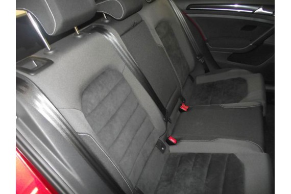 VW GOLF 7 VII KOMBI FOTELE KOMPLET FOTELI siedzeń siedzenia fotel tapicerka 5G 5G9 welur + alcantara kolor czarny VARIANT