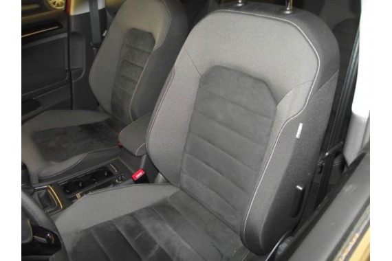 VW GOLF 7 VII KOMBI FOTELE KOMPLET FOTELI siedzeń siedzenia fotel tapicerka 5G 5G9 welur + alcantara kolor czarny VARIANT