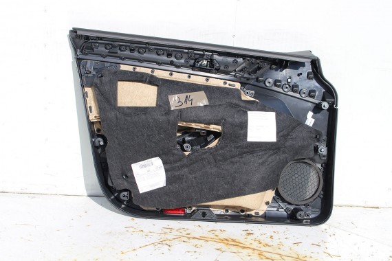 VW GOLF 7 VII KOMBI BOCZEK BOCZKI DRZWI drzwiowe tapicerka 5G 5G9 Variant KOMPLET BOCZKÓW CZARNY welur welurowe czarne
