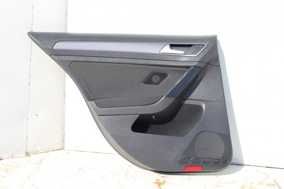 VW GOLF 7 VII KOMBI BOCZEK BOCZKI DRZWI drzwiowe tapicerka 5G 5G9 Variant KOMPLET BOCZKÓW CZARNY welur welurowe czarne