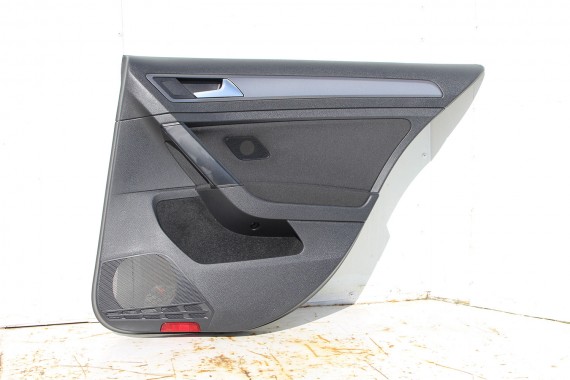 VW GOLF 7 VII KOMBI BOCZEK BOCZKI DRZWI drzwiowe tapicerka 5G 5G9 Variant KOMPLET BOCZKÓW CZARNY welur welurowe czarne