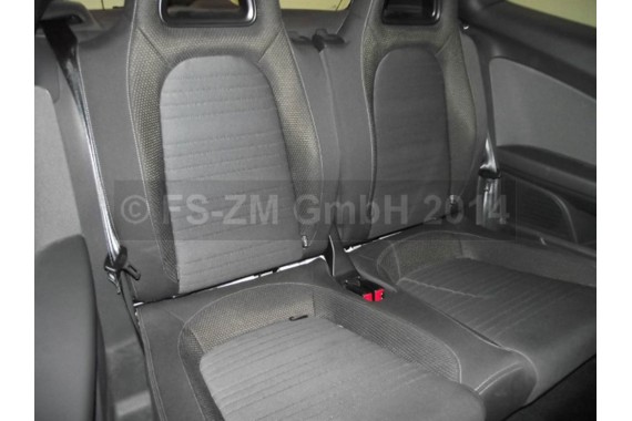 VW SCIROCCO LIFT FOTELE KOMPLET FOTELI siedzeń siedzenia fotel tapicerka 1K8 welur + materiał kolor czarno - szary - antracyt