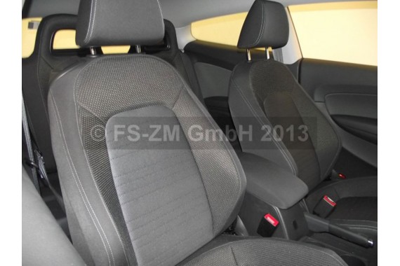 VW SCIROCCO LIFT FOTELE KOMPLET FOTELI siedzeń siedzenia fotel tapicerka 1K8 welur + materiał kolor czarno - szary - antracyt