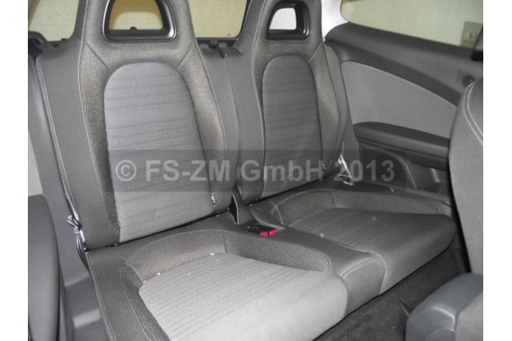 VW SCIROCCO LIFT FOTELE KOMPLET FOTELI siedzeń siedzenia fotel tapicerka 1K8 welur + materiał kolor czarno - szary - antracyt