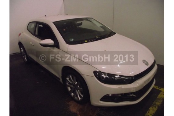VW SCIROCCO LUSTERKO DRZWI LEWE 6 PIN kabli zewnętrzne elektrycznie składane LB9A - biel candy 1K8 6pin