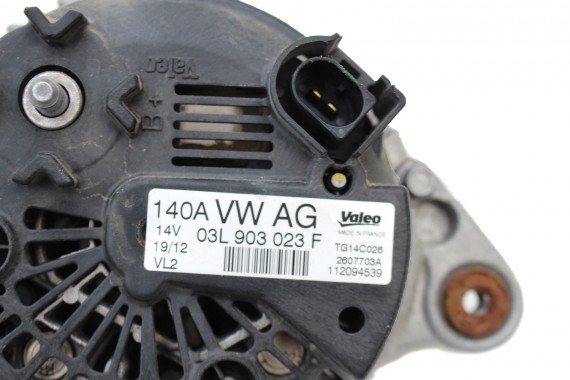 VW AUDI ALTERNATOR 03L903023F 03L903023FX  03L 903 023 F  FX producent VALEO 140A SEAT SKODA  TG14C026 2607703A