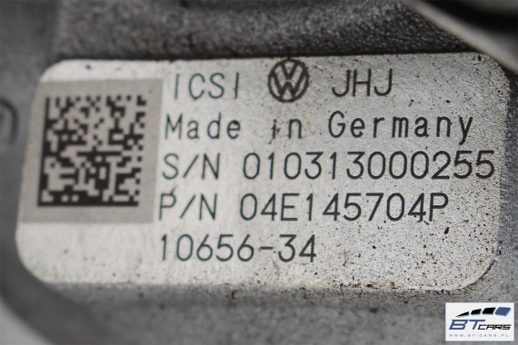 VW AUDI SKODA TURBINA TURBOSPRĘŻARKA 04E145704P 04E 145 704 04E145704C 04E145721B 04E145721F 04E145704P 04E145703T 1.4 TSi SEAT
