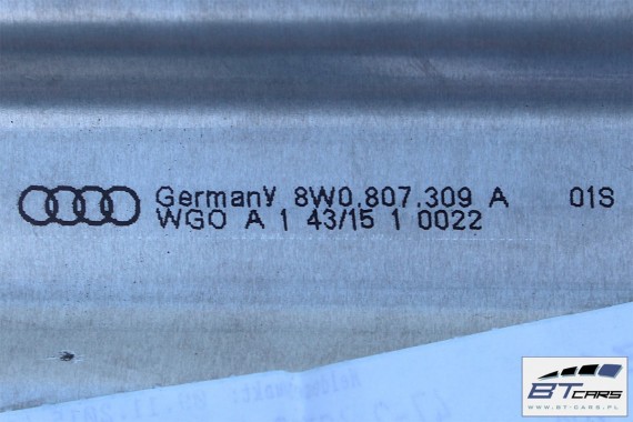 AUDI A4 A5 BELKA ZDERZAKA TYŁ 8W0807309 8W0807309A 8W0 807 309 8W B9 F5 wzmocnienie 8W0807309F 8W0807309G 8W0807309 8W0807309A