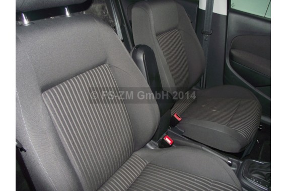 VW POLO FOTELE KOMPLET FOTELI siedzeń siedzenia tapicerka 6R 6R4 6R0 5-drzwiowy welur kolor czarny 2160 kilometrów