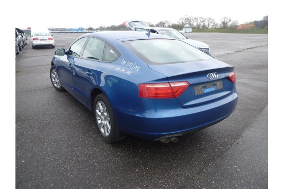 AUDI A5 SPORTBACK KOMPLETNY TYŁ ZDERZAK tylny + KLAPA BAGAŻNIKA + LAMPY lampa 8T 8T8 LX5V - niebieski (Arubablau perlefekt)