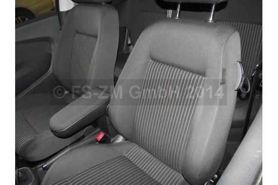 VW POLO FOTELE KOMPLET FOTELI siedzeń siedzenia tapicerka 6R 6R3 6R0 3-drzwiowy welur w kolorze czarnym