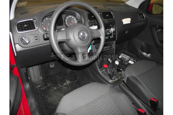VW POLO FOTELE KOMPLET FOTELI siedzeń siedzenia tapicerka 6R 6R3 6R0 3-drzwiowy welur w kolorze czarno-szarym