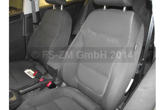 VW JETTA FOTELE KOMPLET FOTELI SIEDZEŃ TAPICERKA SIEDZENIA welur kolor czarny 5C