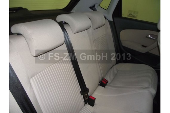 VW POLO FOTELE KOMPLET FOTELI siedzeń siedzenia tapicerka 6R3 6R0 3-drzwiowy welur kolor beż beżowy 6R 6C