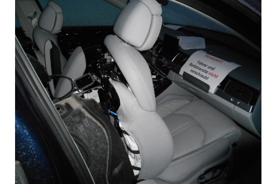 AUDI A8 FOTELE KOMPLET FOTELI siedzeń siedzenia tapicerka 4H D4 4H0 2010-2017 kolor szary  skóra masaże wentylowane