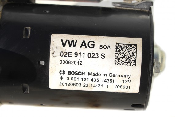 VW AUDI SEAT SKODA ROZRUSZNIK 02E911023S 02E911023SX 1.1KW producent Bosch 2.0 TFSi 02E 911 023 S SX
