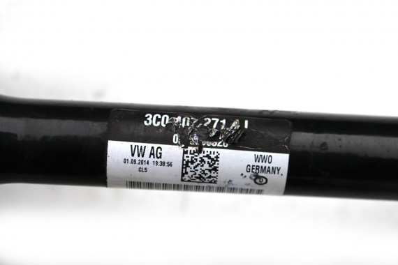 VW AUDI SKODA PÓŁOŚ PRZEDNIA PRAWA 3C0407272BD 1K0407272JF 3C0 407 272 BD skrzynia manualna 6-biegowa napęd 4*4 1K0407272NE