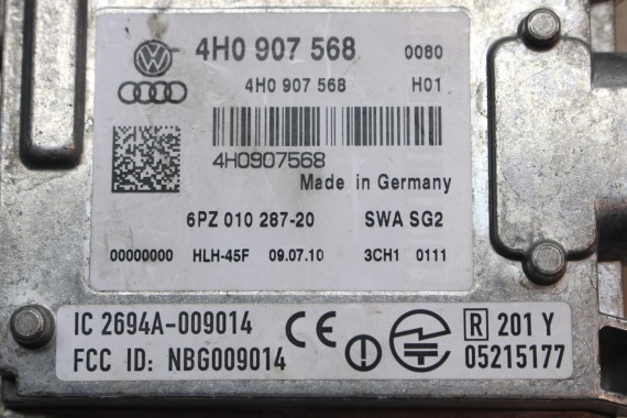 AUDI A8 MODUŁ 4H0907568 STEROWNIK ASYSTENTA ZMIANY PASA RUCHU 4H0 907 568 side assist 4H 4H0907568 4H0907568 4H0907568 4H0907568