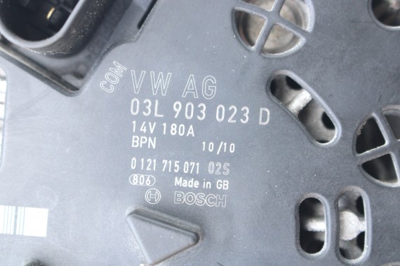 VW SEAT SKODA ALTERNATOR 03L903023D 03L903024F 03L903023DX 03L903024FX 2.0 TDi diesel 180A 03L903023D 03L903024F 03L903023D
