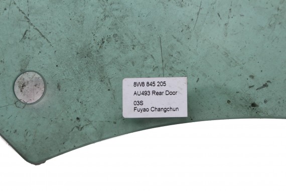 AUDI A5 SPORTBACK SZYBA DRZWI LEWE 8W8845205 tył  8W8 845 205 lewa tylna kolor E4 zielony drzwiowa rok produkcji 2015  8W8 F5