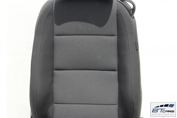 VW GOLF 6 VI CABRIO FOTELE KOMPLET FOTELI siedzeń siedzenia fotel tapicerka 5K 5K7 welur kolor czarny - szary