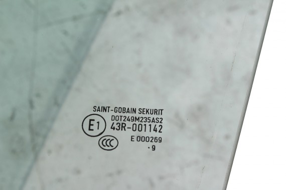 VW POLO SZYBA DRZWI LEWE 6R0845201A lewa przód przednia 6R0 845 201 A  kierowcy rok 2009 E1 AS2 zielony drzwiowa 6R4 6R 6C