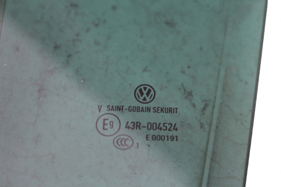 VW POLO SZYBA DRZWI LEWE 6R6845205C  lewa TYŁ tylne 6R6 845 205 C rok 2011  E9  przyciemniana drzwiowa  6R4 6R6 6R 6C