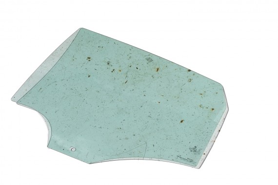 VW POLO SZYBA DRZWI LEWE 6R6845205B lewa TYŁ tylne 6R6 845 205 B rok 2013  E11  AS2 zielona drzwiowa  6R4 6R6 6R 6C