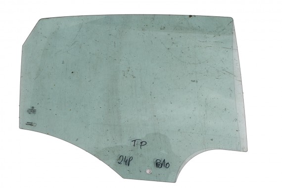 VW POLO SZYBA DRZWI PRAWE 6R6845206 prawa TYŁ tylne 6R6 845 206 rok 2009  E9  AS2 zielona drzwiowa  6R4 6R6 6R