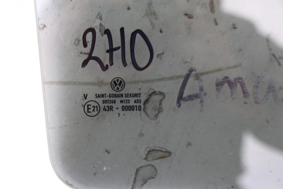 VW AMAROK SZYBA DRZWI PRAWE 2H7845206A prawa TYŁ tylne 2H7 845 206 A  rok 2011  E21 AS3 przyciemniana drzwiowa  2H, 2H6