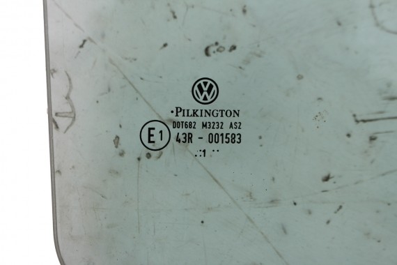 VW AMAROK SZYBA DRZWI PRAWE 2H7845206 prawa TYŁ tylne 2H7 845 206  rok 2011  E1  AS2 zielona drzwiowa  2H, 2H6