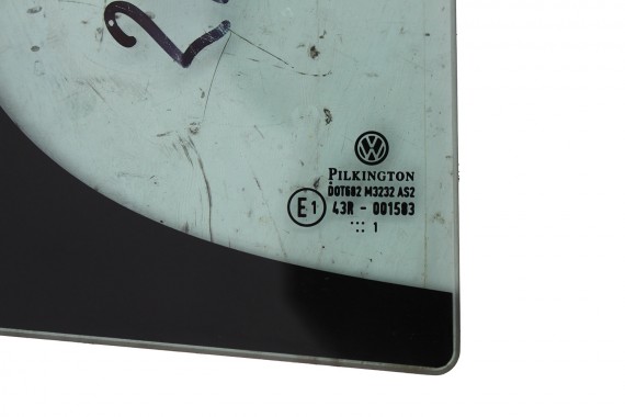 VW AMAROK SZYBA DRZWI 2H7845214 DRZWIOWA TYLNA PRAWA TYŁ 2H7845214B 2H7845214M 2011 2H7 845 214 B M zielona E1 AS2 2H, 2H6