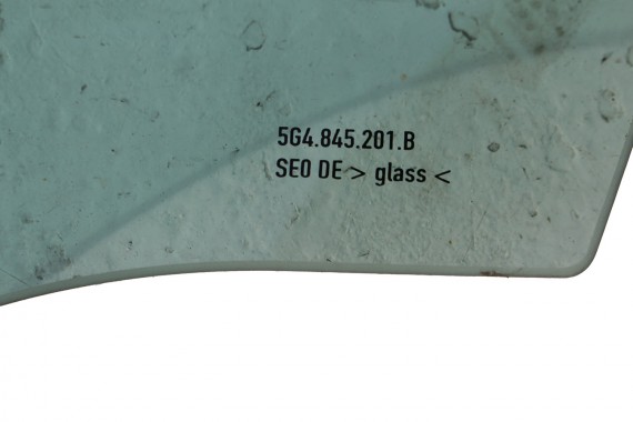 VW GOLF 7 SZYBA DRZWI LEWE 5G4845201B lewa przód przednia kierowcy 5G4845201 5G4845201A 5G4 2013 zielony drzwiowa 5G E1 AS2 VII