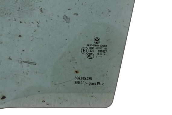 VW GOLF 7 VII SZYBA DRZWI LEWE 5G6845025 lewa tył tylna 5G6 845 025 rok 2013  zielony E1 AS2 drzwiowa 5G 5G4 5G6 FL