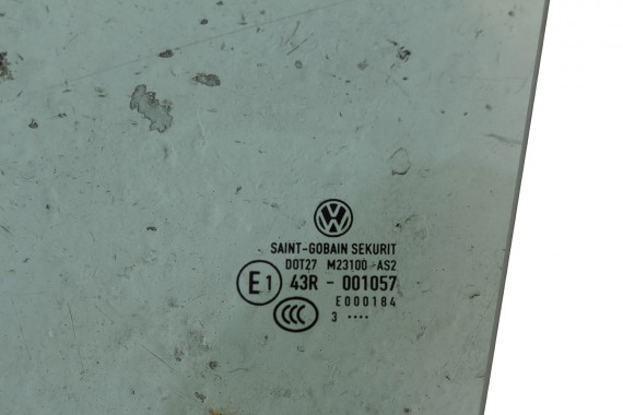 VW GOLF 7 VII SZYBA DRZWI LEWE 5G6845025 lewa tył tylna 5G6 845 025 rok 2013  zielony E1 AS2 drzwiowa 5G 5G4 5G6 FL
