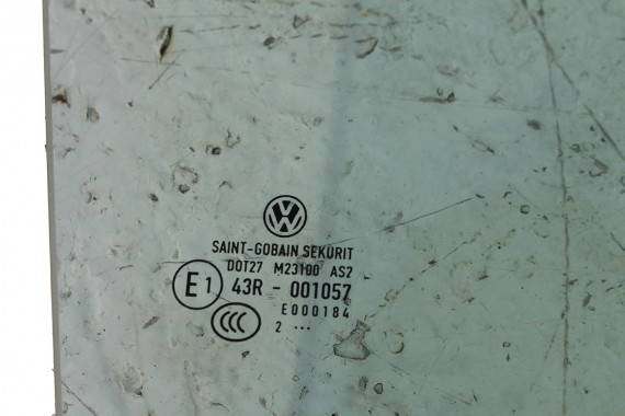VW GOLF 7 VII SZYBA DRZWI PRAWE 5G6845026 prawa tył tylna 5G6 845 026 rok 2012 zielony E1 AS2 drzwiowa 5G 5G4 5G6 FL 5G6845026