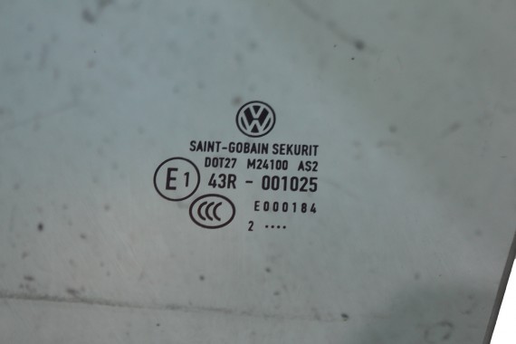 VW TIGUAN SZYBA DRZWI LEWE 5N0845201 lewa przód przednia kierowcy 5N0 845 201 rok 2012 kolor E1 AS2  zielony drzwiowa 5N 2008-