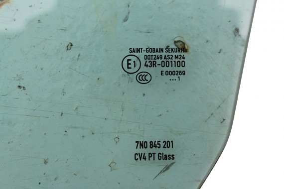 VW SHARAN SZYBA DRZWI LEWE 7N0845201 lewa przód przednia kierowcy 7N0 845 201 rok 2011 E1 AS2 drzwiowa 7N 7N0845201 7N0845201