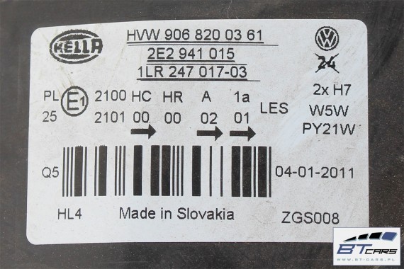 VW CRAFTER PRZÓD MASKA ZDERZAK PAS 2010-17 błotniki przedni lampy wzmocnienie 2E0807103 2E0805842C 2E0853651D 2E0805591A