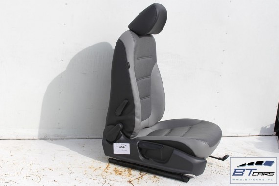 VW JETTA FOTELE KOMPLET FOTELI siedzeń siedzenia fotel tapicerka 5C0 5C 2010- skóra w kolorze czarnym i szarym 2010-