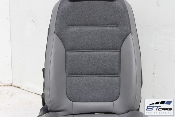 VW JETTA FOTELE KOMPLET FOTELI siedzeń siedzenia fotel tapicerka 5C0 5C 2010- skóra w kolorze czarnym i szarym 2010-