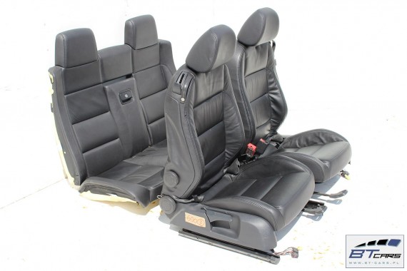 VW EOS FOTELE KOMPLET FOTELI siedzeń siedzenia fotel tapicerka 1Q 1Q0 skóra kolor czarny