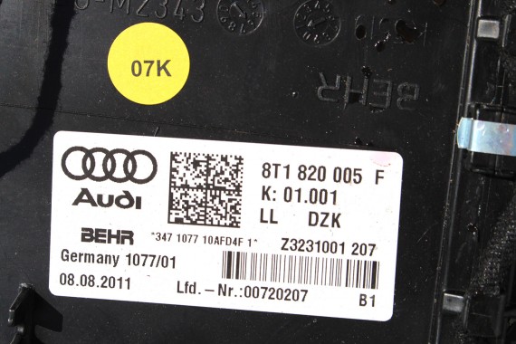 AUDI A4 A5 Q5 NAGRZEWNICA 8T1820005F DMUCHAWA 8T1 820 005 F 8K 8T 8R LIFT 8T1820005F 8T1820005F 8T1820005F 8T1820005F 8T1820005F
