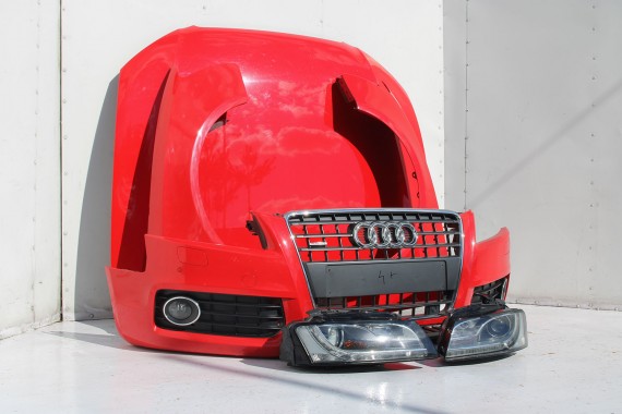 AUDI A5 S-LINE 8T LZ3M PRZÓD maska błotniki zderzak pas przedni wzmocnienie błotnik lampy Xenon Led Kolor: LZ3M - czerwony 8T
