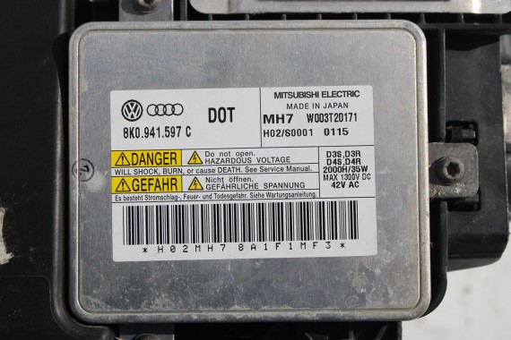 AUDI A5 S-LINE 8T LZ3M PRZÓD maska błotniki zderzak pas przedni wzmocnienie błotnik lampy Xenon Led Kolor: LZ3M - czerwony 8T