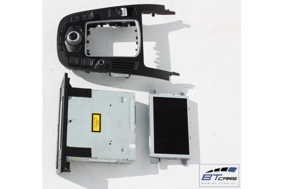 AUDI A4 A5 Q5 ZESTAW MMI 3G+ MONITOR + CZYTNIK + PANEL 8R1919609 8F1035666 8F0919604 wyświetlacz lcd gałka sd navi 8K 8T 8R