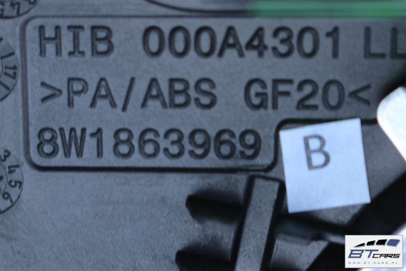 AUDI A4 LISTWY OZDOBNE DEKORY DREWNO 8W 8W1863969B 8W1853190E KOMPLET LISTEW OZDOBNYCH LE2 8W0867409B 8W0867419B 8W0867410B