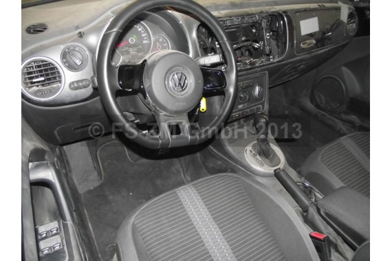 VW THE BEETLE CABRIO FOTELE KOMPLET FOTELI siedzeń siedzenia fotel tapicerka 5C 5C3 welur kolor czarno - szary